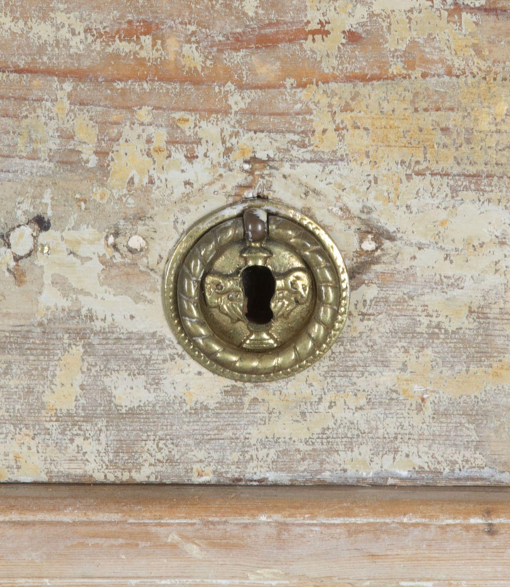 Large Late 18th Century Swedish Gustavian Buffet in Original Paint For Sale 8