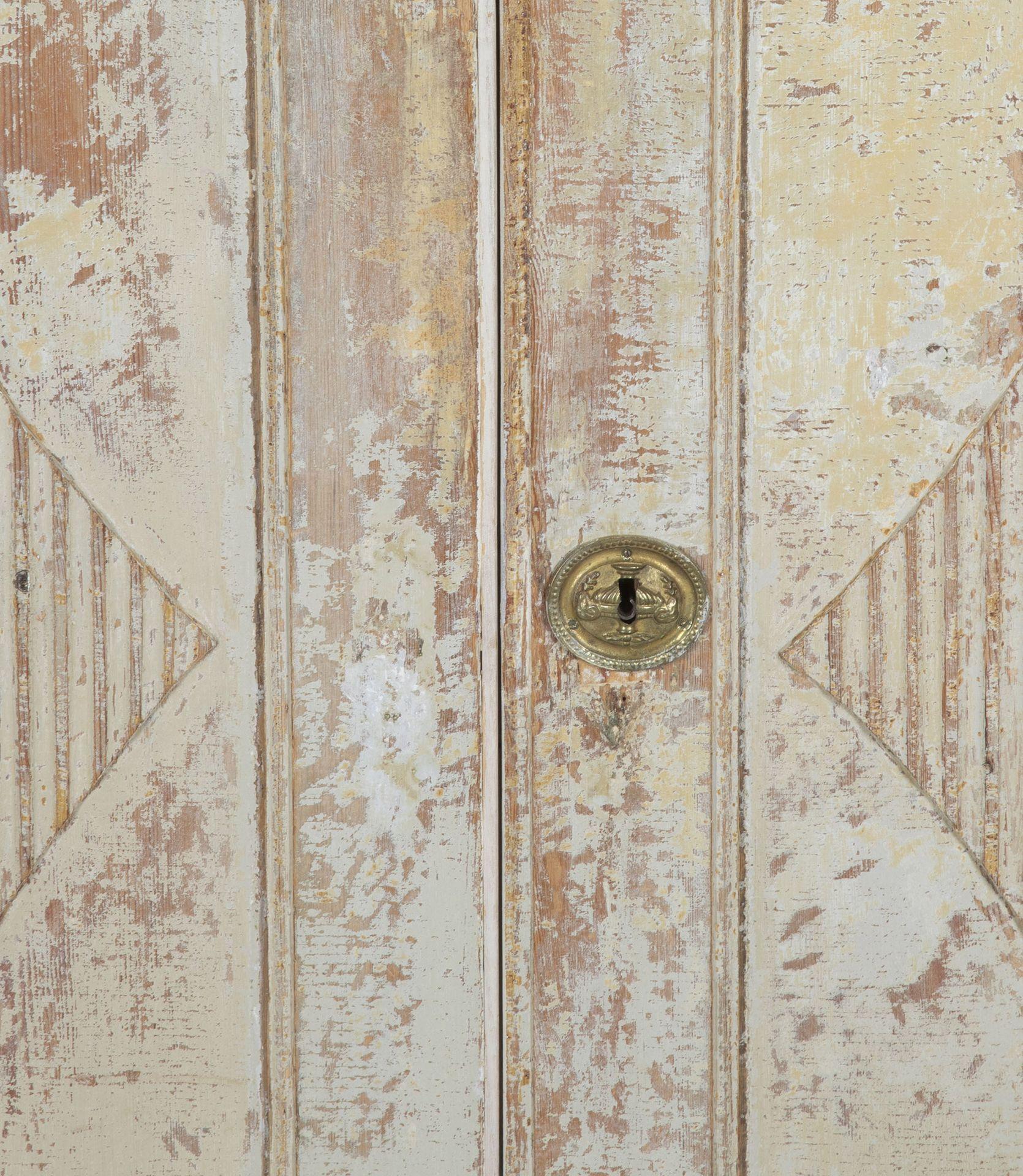 Large Late 18th Century Swedish Gustavian Buffet in Original Paint For Sale 9