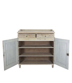 Large Late 18th Century Swedish Gustavian Buffet in Original Paint