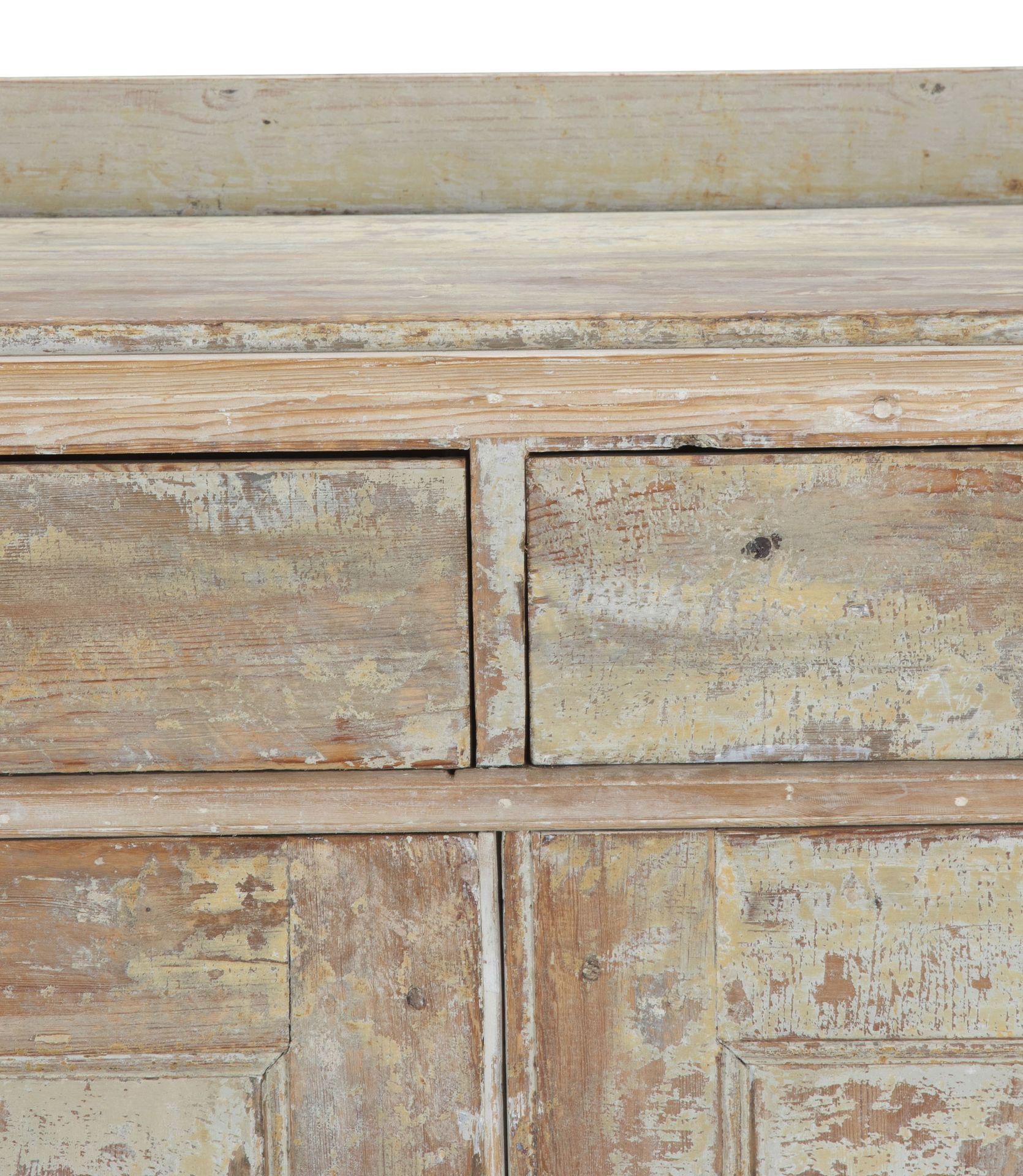 Large Late 18th Century Swedish Gustavian Buffet in Original Paint For Sale 1