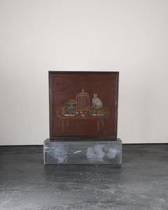 Large Late 19th C. Naive French Oil On Canvas