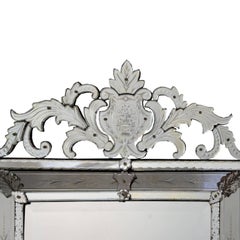 Large Late 19th Century Bevelled Venetian Mirror, circa 1895