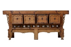 Large Late 19th Century Chinese Hard Wood Sideboard