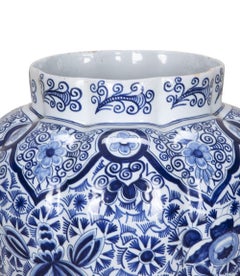 Large Late 19th Century Delftware Vase