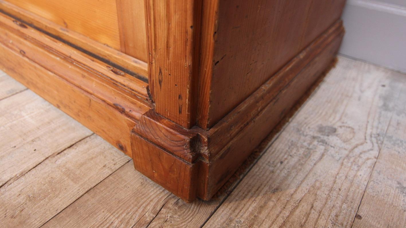 Large Late 19th Century English Pine Shop Display Cabinet with Sliding Doors 7