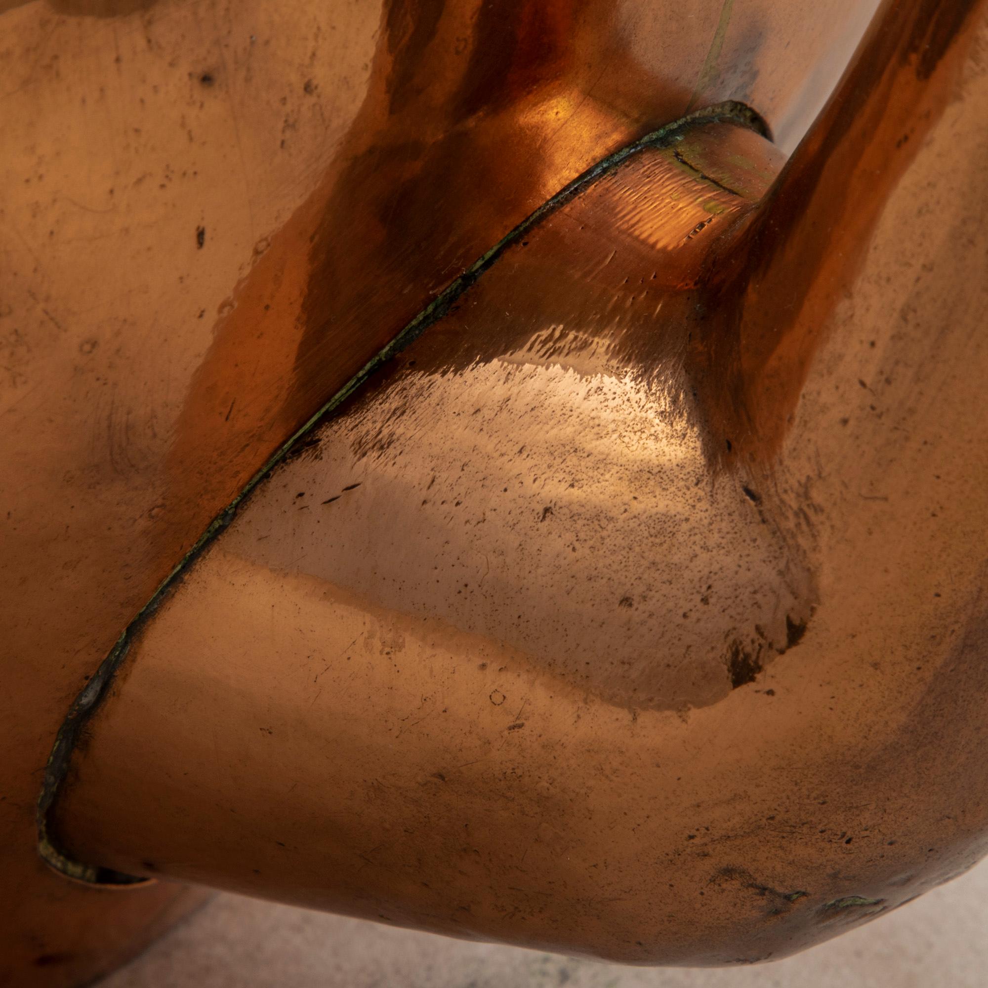 Large Late 19th Century French Copper Tea Kettle with Lid, Circa 1900 8