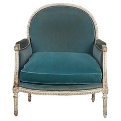 Large Late 19th Century French Louis XVI Revival Marquise Armchair