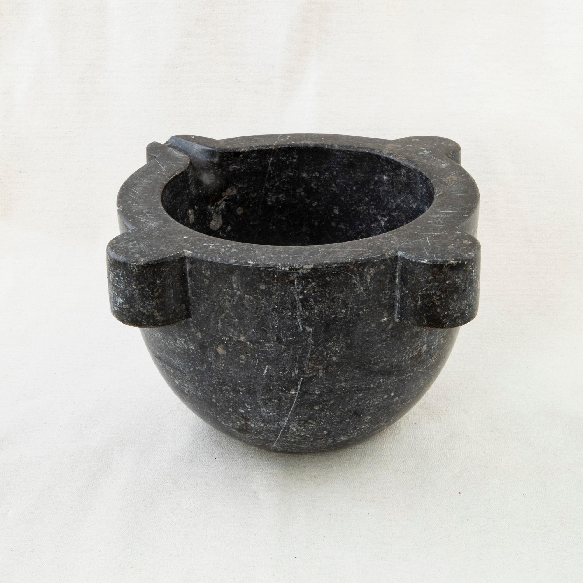 Large Late 19th Century French Marble Mortar, Bowl or Planter For Sale 1