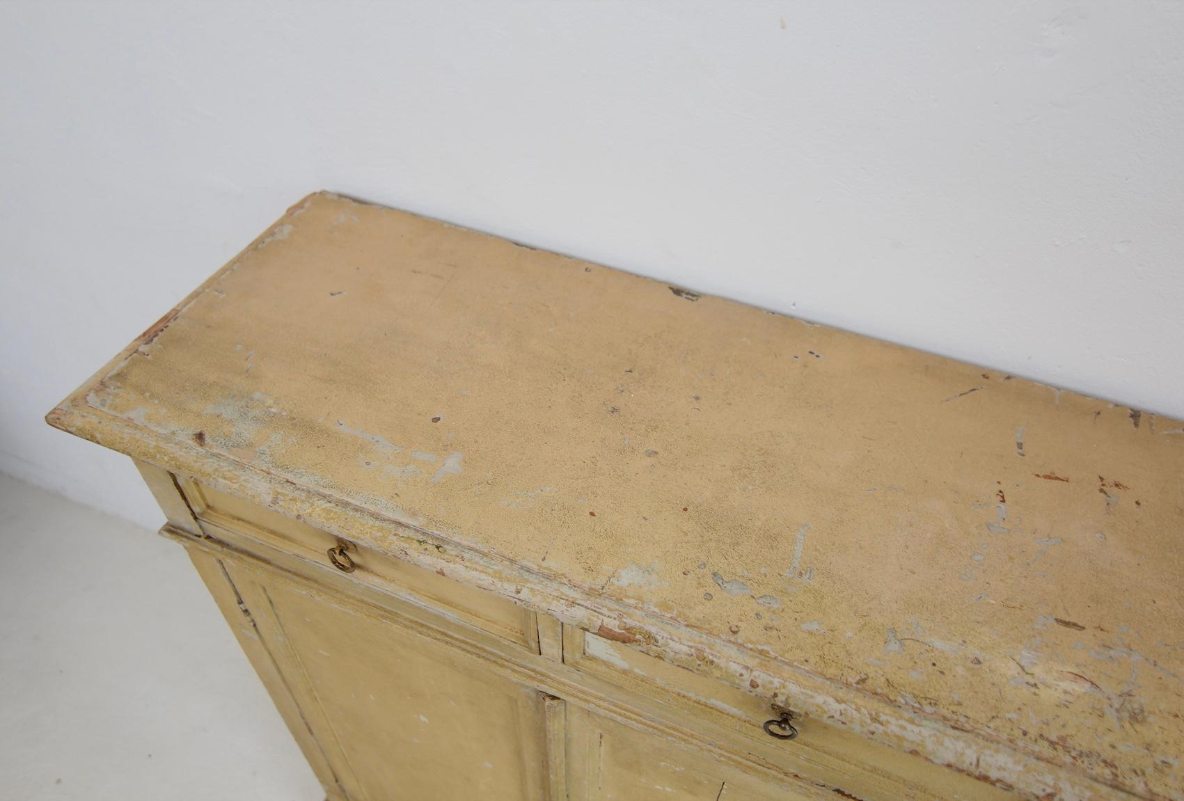 Grand buffet français de la fin du 19e siècle avec peinture d'origine en vente 9