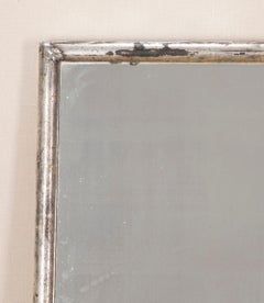 Large Late 19th Century French Silver Gilt Mirror
