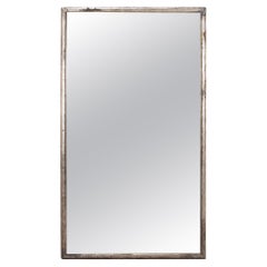 Large Late 19th Century French Silver Gilt Mirror