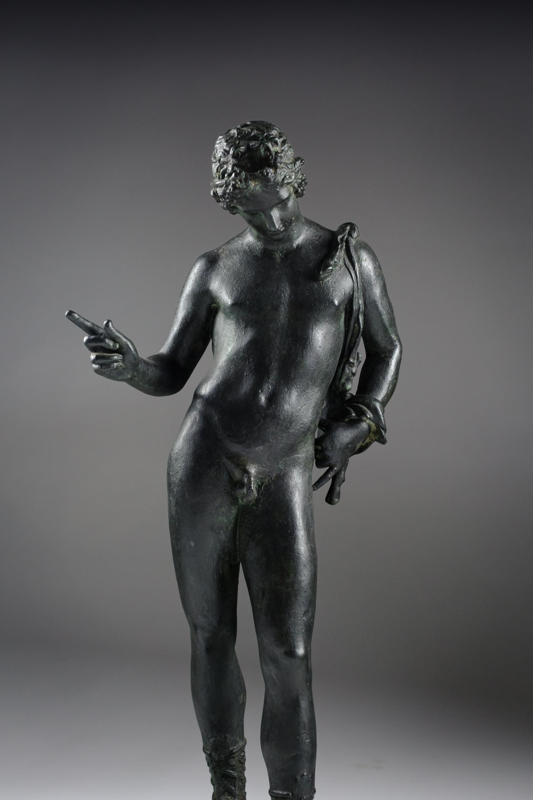 Grande bronzo Grand Tour di Narciso della fine del XIX secolo in vendita 5