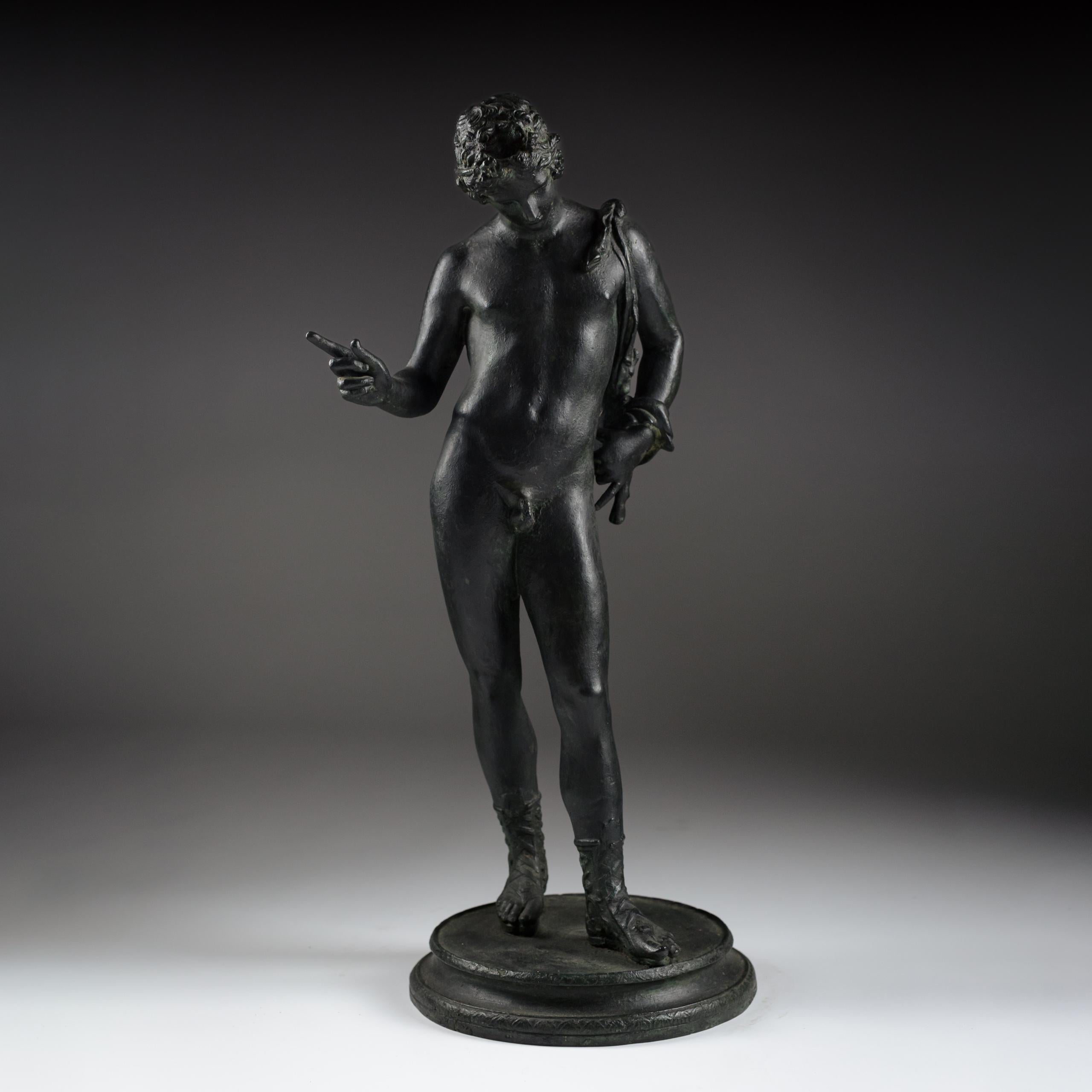 Grande bronzo Grand Tour di Narciso della fine del XIX secolo in vendita 6