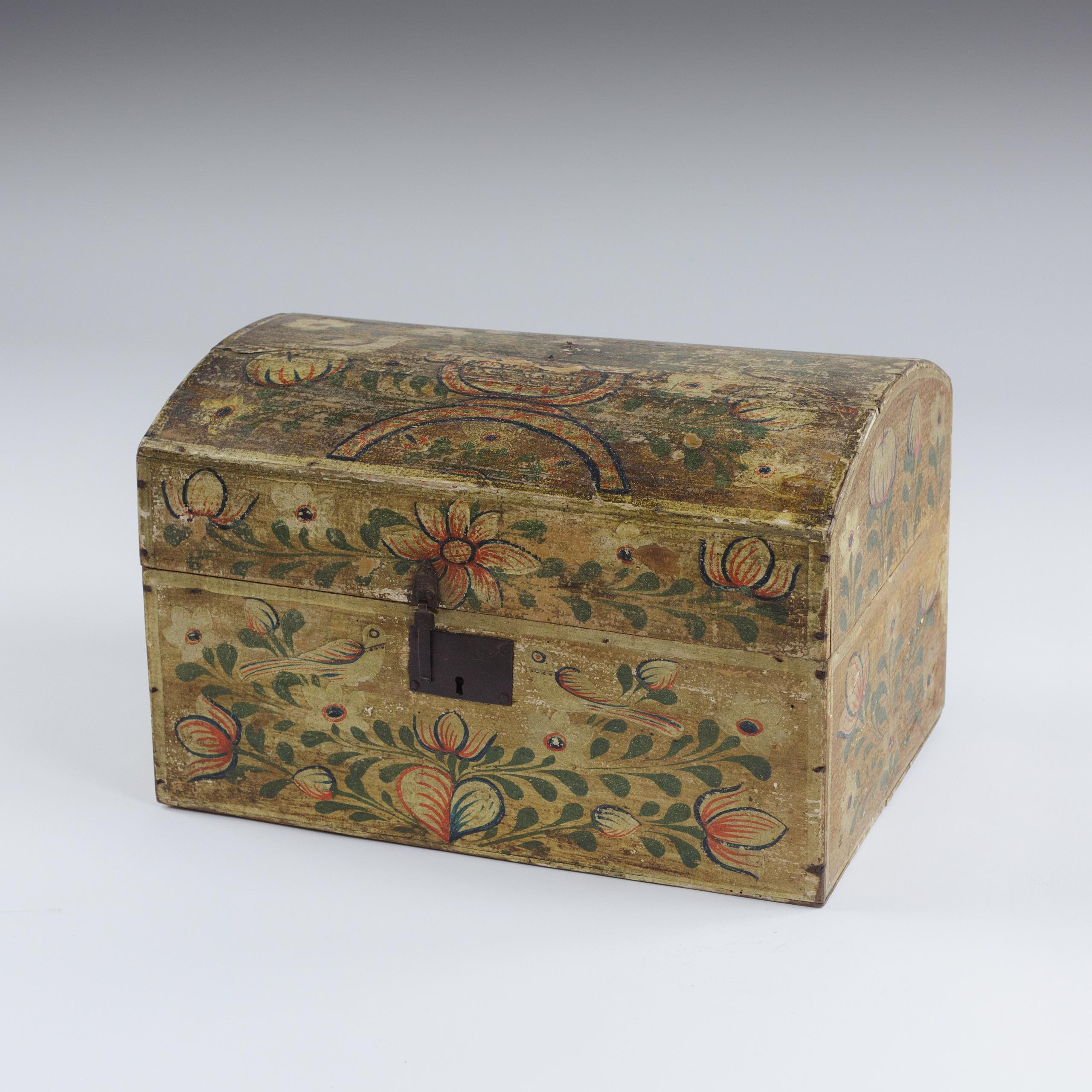 Folk Art Large Late 19th Century Normandy Marriage Chest For Sale