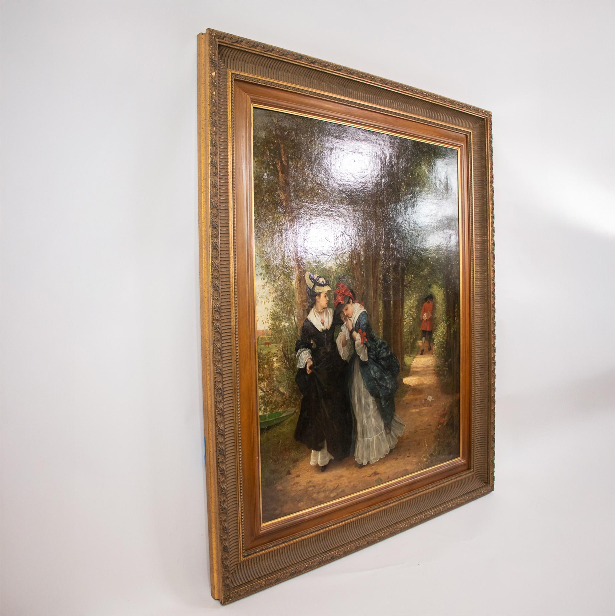 Large Late 19th Century Oil on Canvas attr. to George A. Storey (1834-1919) en vente 5