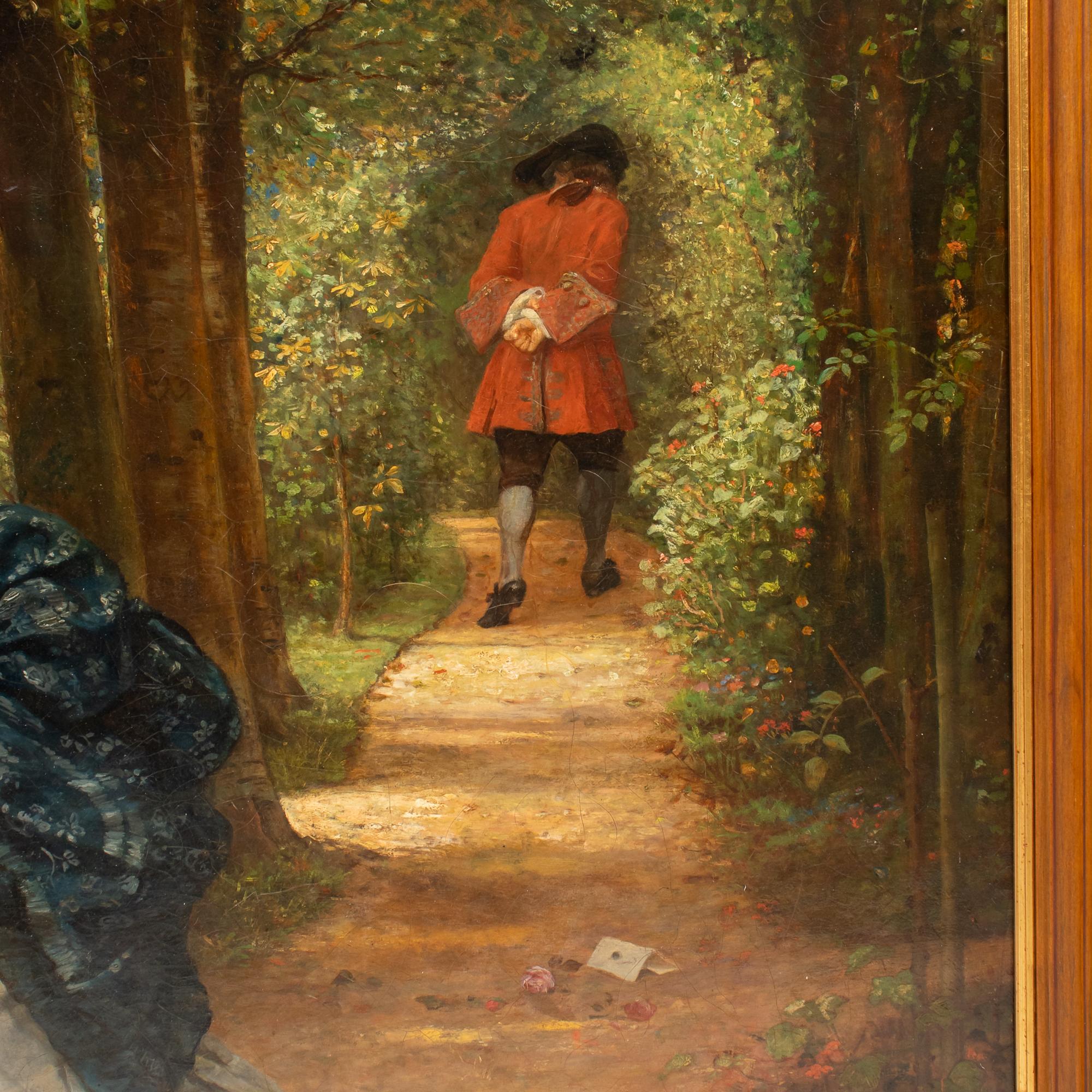 Anglais Large Late 19th Century Oil on Canvas attr. to George A. Storey (1834-1919) en vente