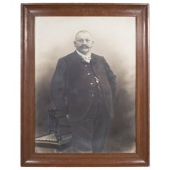 Large Late 19th/Early 20th C. German Gentleman Portrait Photograph c.1880-1920