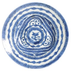 Gran porcelana de exportación de loza kraak azul y blanca del periodo Wanli de finales de la dinastía Ming