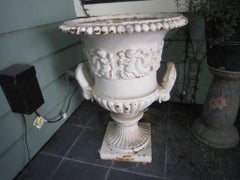 Large Late Victorian Cast Iron Planter, Garden Accessory, "W.Bennett, Liverpool"