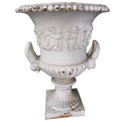 Large Late Victorian Cast Iron Planter, Garden Accessory, "W.Bennett, Liverpool"