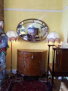 Large Late Victorian Giltwood and Gesso Oval Mirror