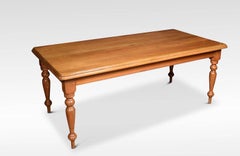 Large Late Victorian Pine Kitchen Table