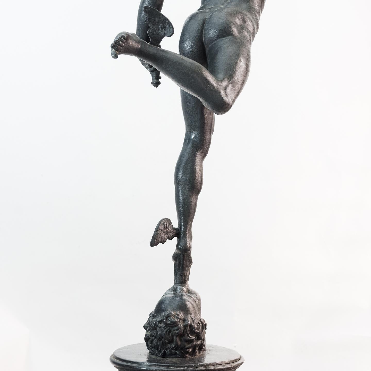 Large Late Victorian Spelter Figure of Mercury 2