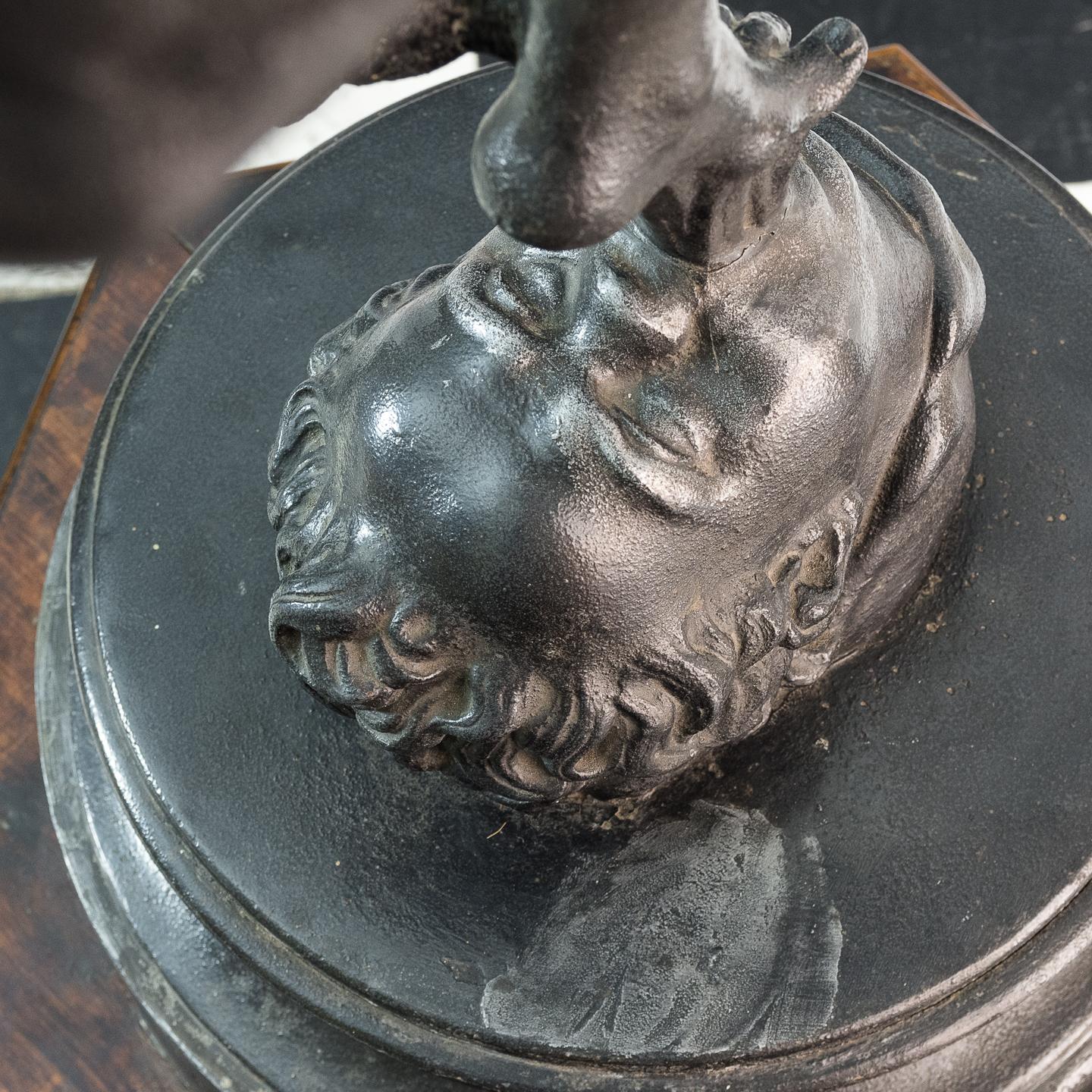 Renaissance Large Late Victorian Spelter Figure of Mercury
