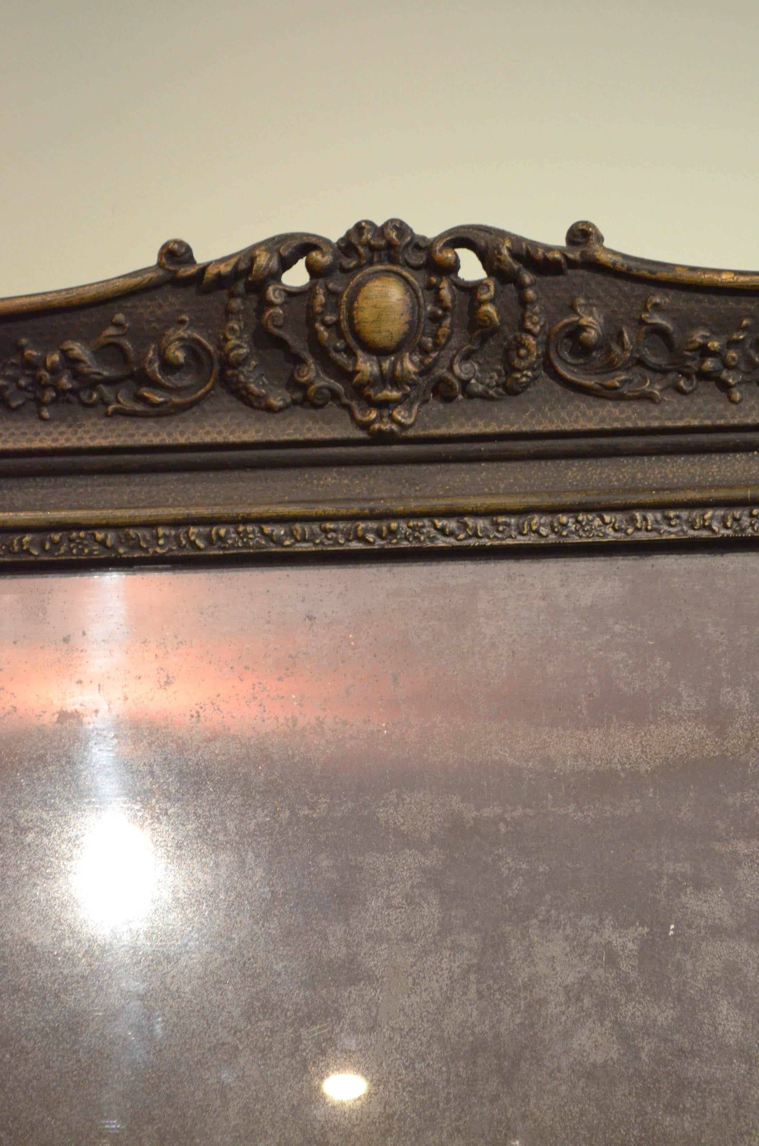 Large Late 19th Century Full Length Mirror For Sale 1
