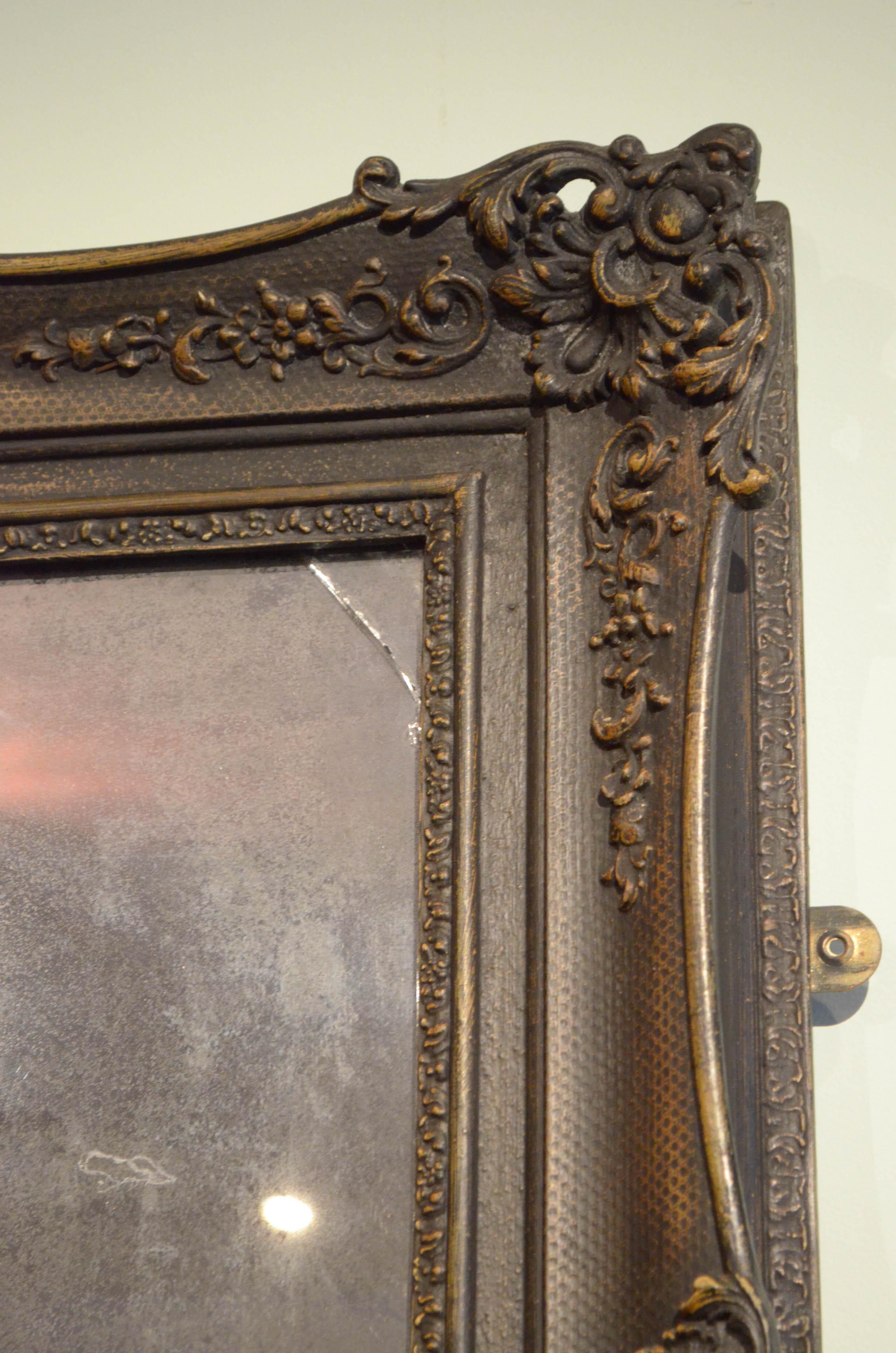 Large Late 19th Century Full Length Mirror For Sale 2