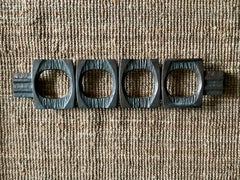 Large Lateral Push Pull Door Handle of Cast Bronze