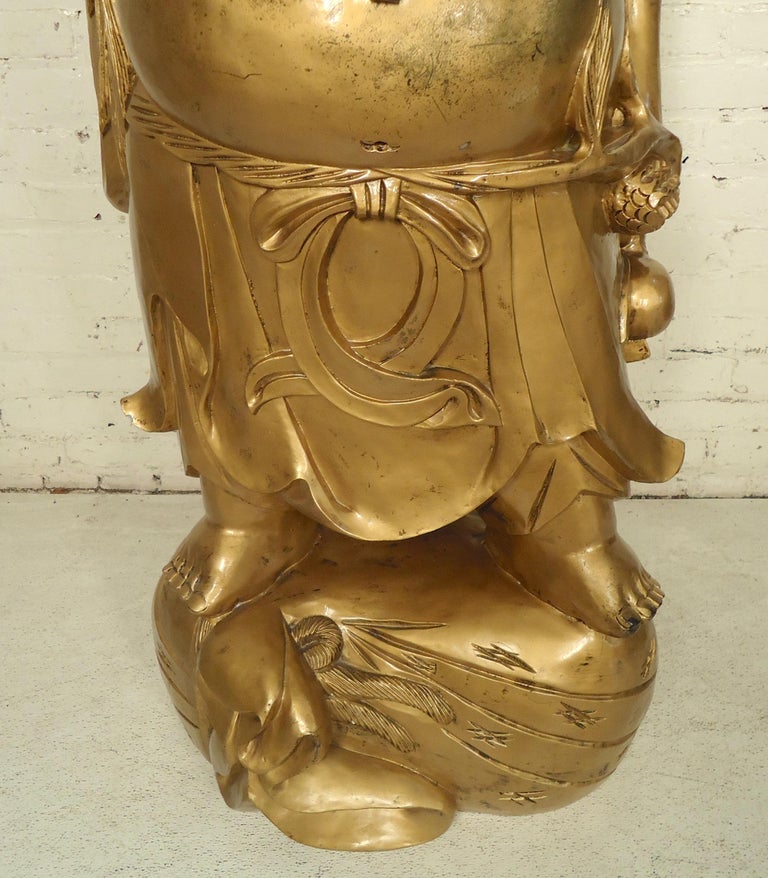 Large Laughing Buddha Statue at 1stDibs