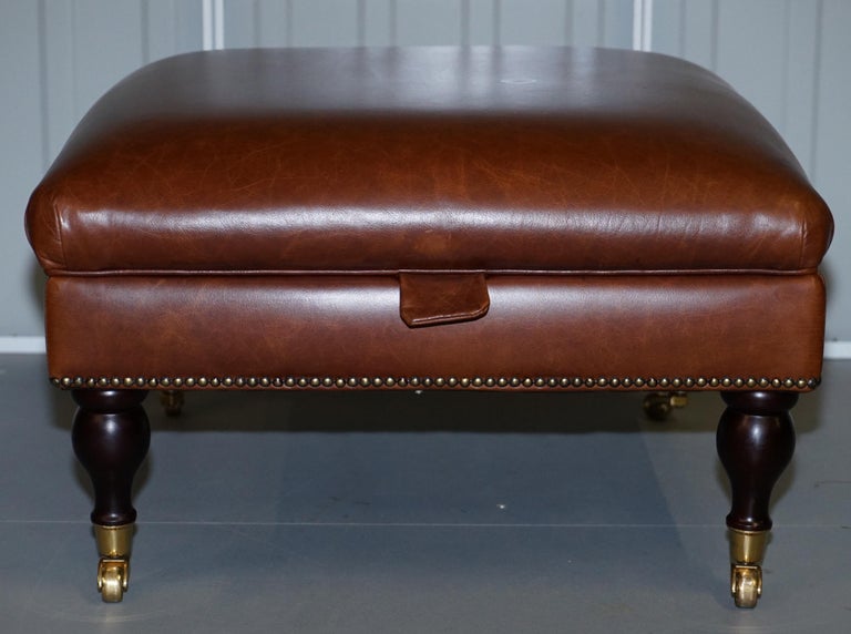 Laura ashley leather footstool outlet