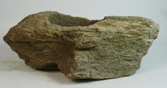 Japanese Vintage Stone Planter, Large Size, Natural Material, 1940
