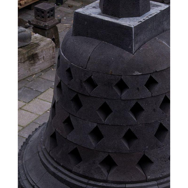 Large Lavastone Stupa from Indonesia For Sale 8