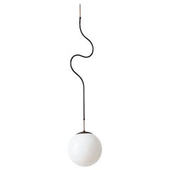 Large Lawrence Modern Globe Pendant in Oil Rubbed Brass