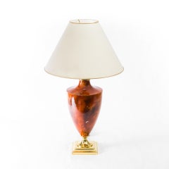 Large Le Dauphin Gold-Brown Table Lamp