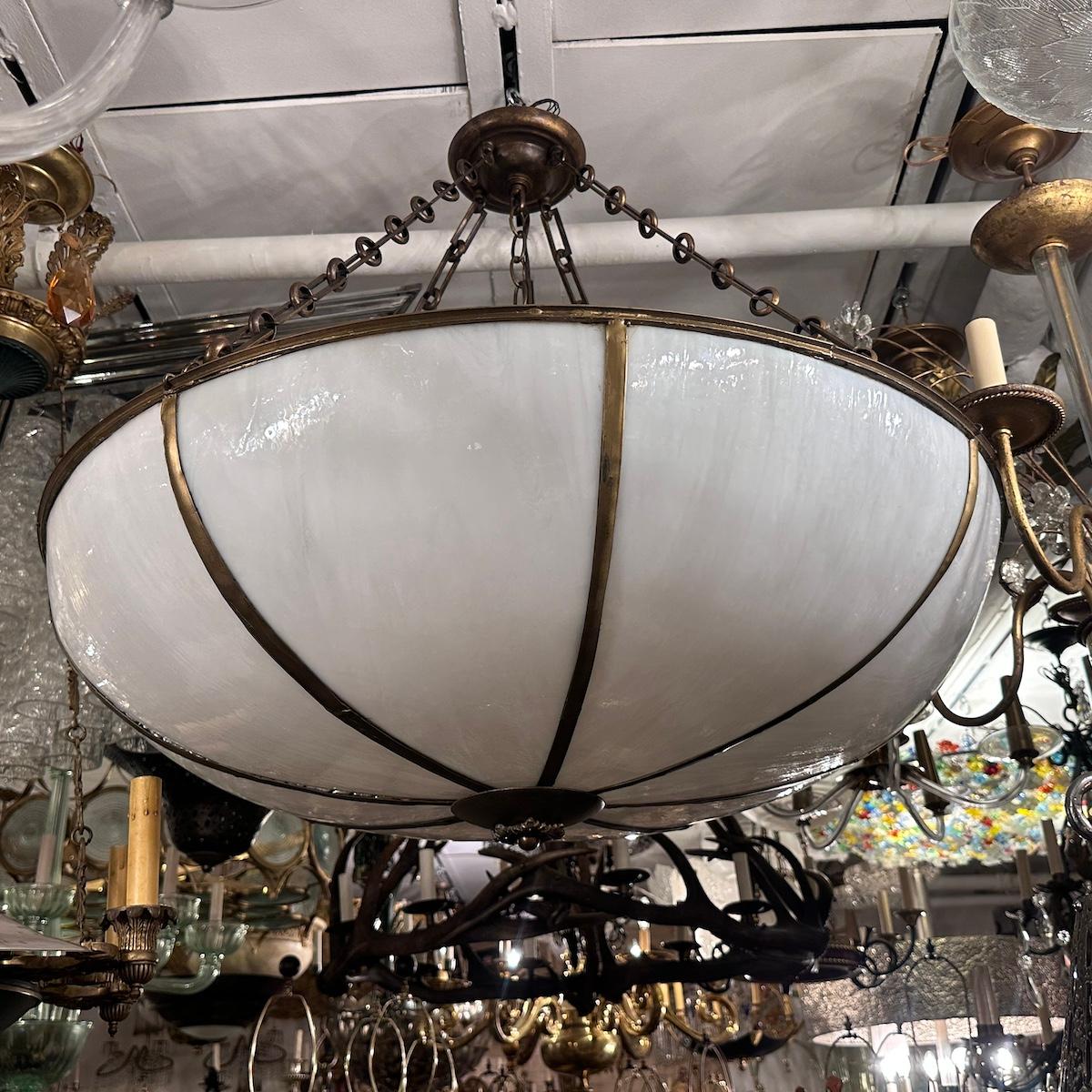 Grande lampada in vetro al piombo in vendita 4