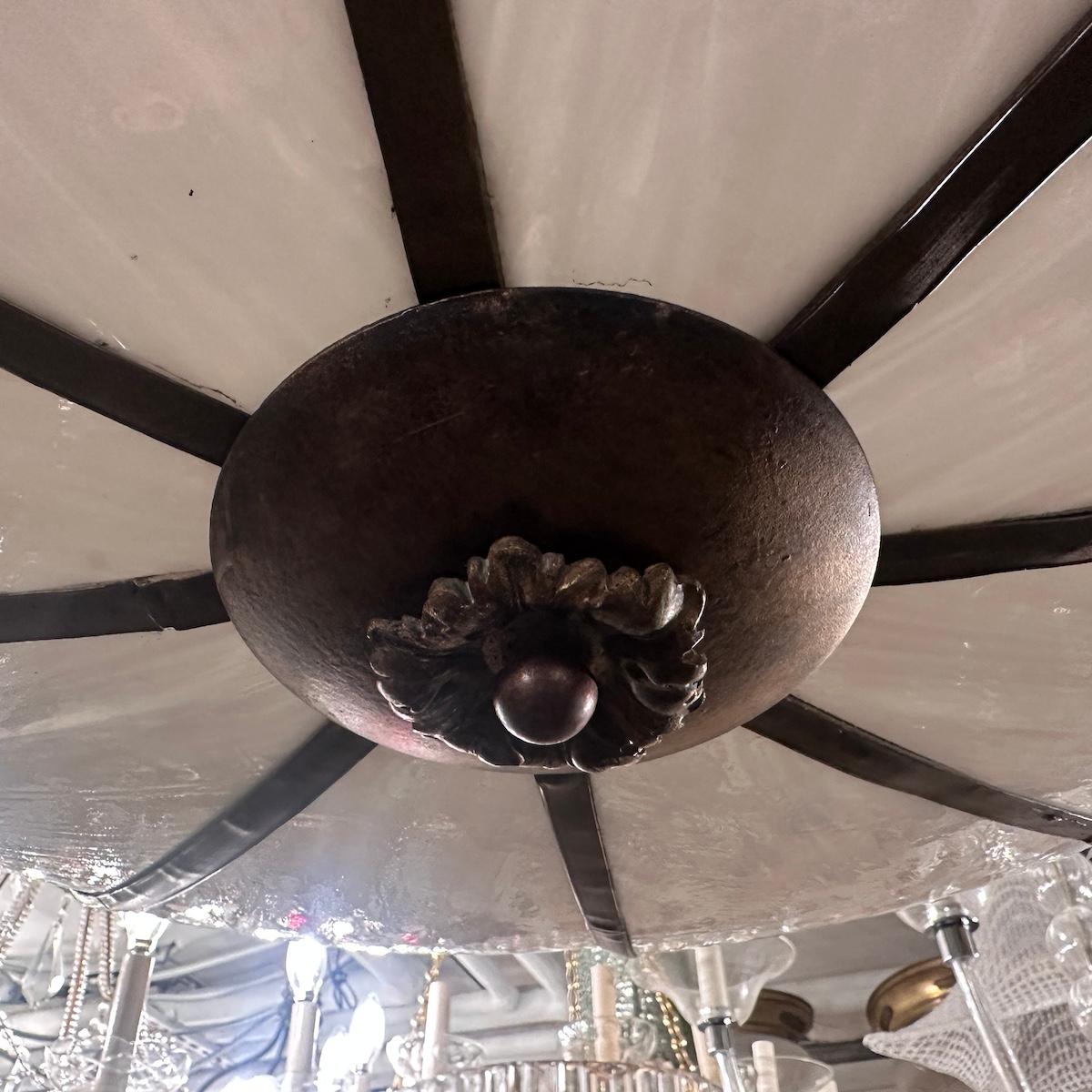 Grande lampada in vetro al piombo in vendita 1