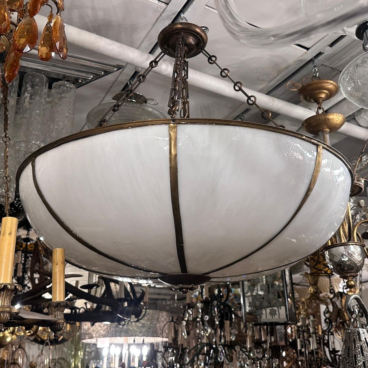 Grande lampada in vetro al piombo in vendita 3