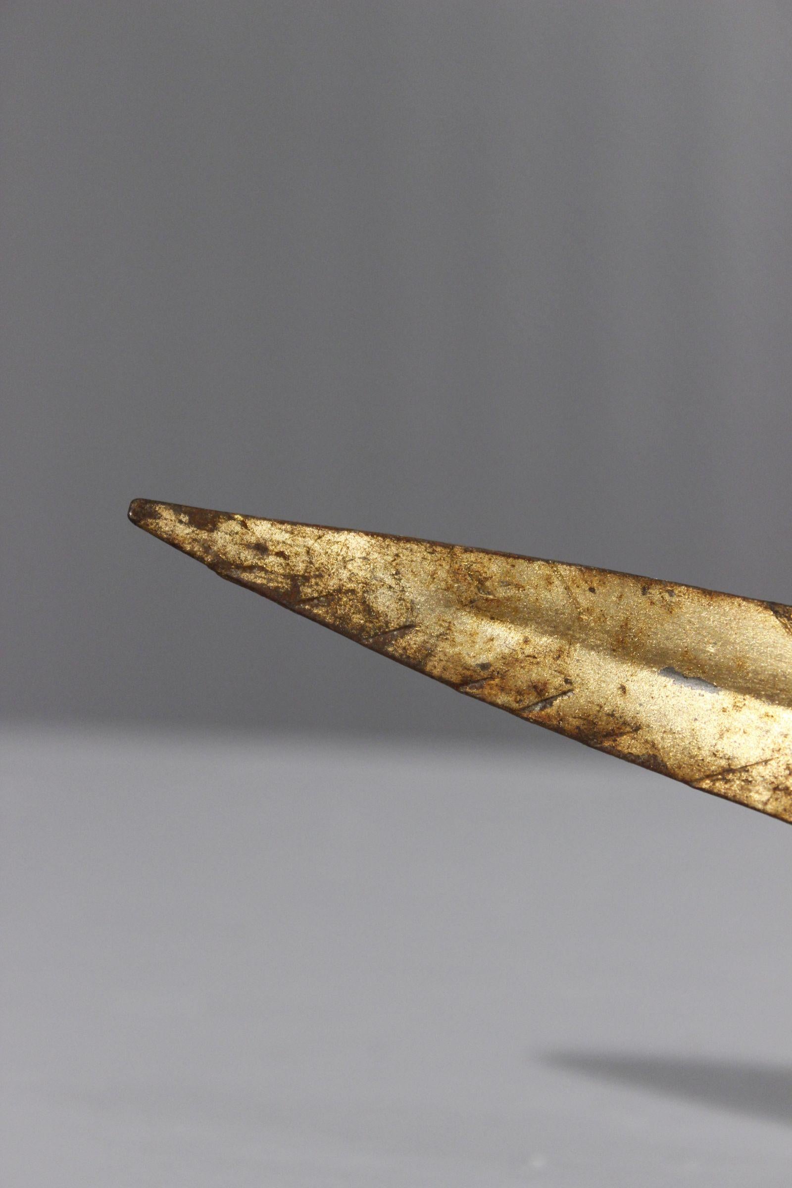 Großer Wandleuchter aus vergoldetem Metall, Ferro Art 1970er im Angebot 5