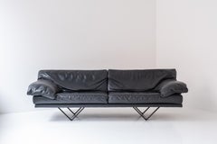 Large leather 3-seater, model ‘Cornelius’ by Durlet, Belgium 1980s.