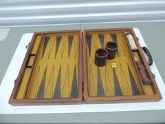 Large Leather Backgammon Game