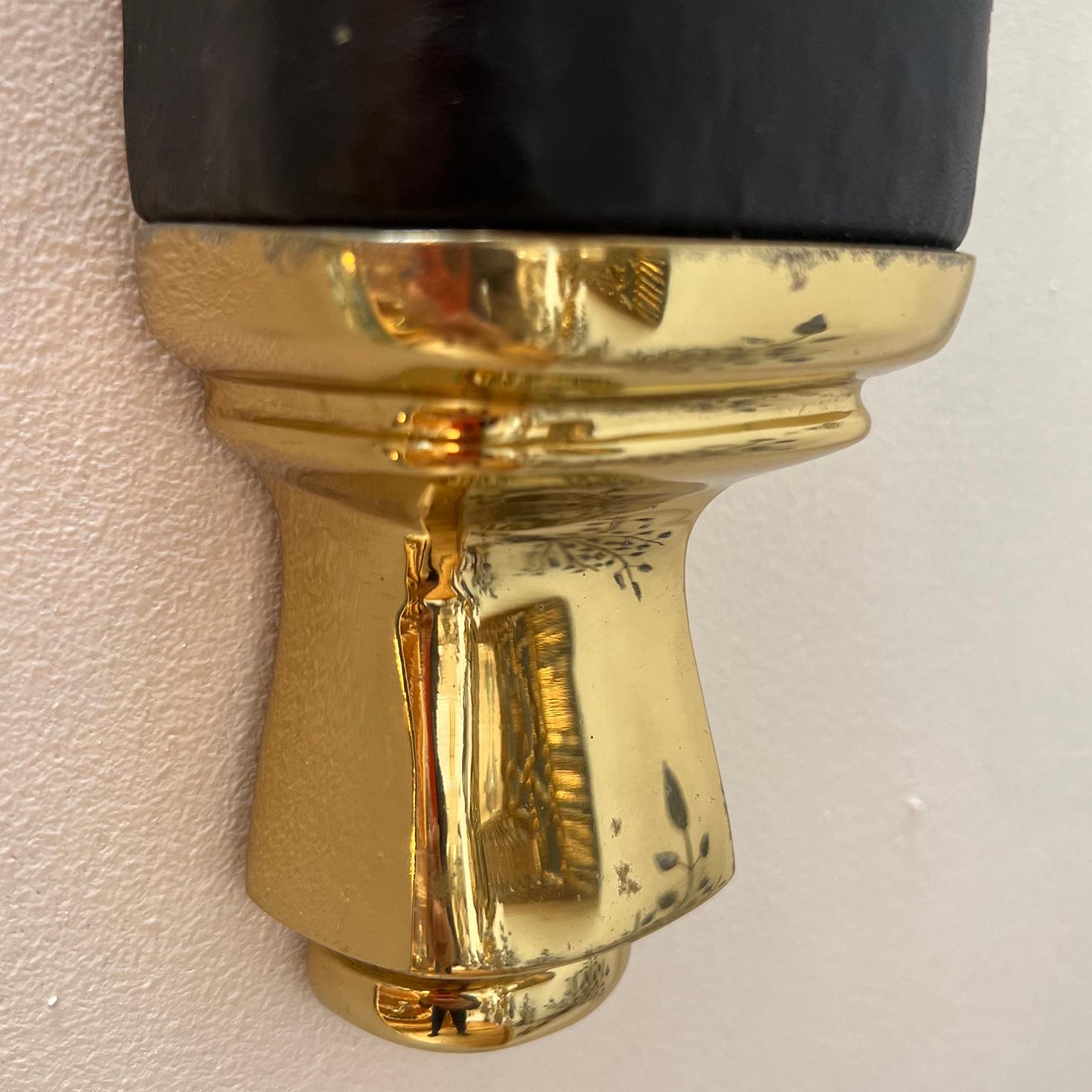 Mid-20th Century Large Leather Bound Sconces For Sale