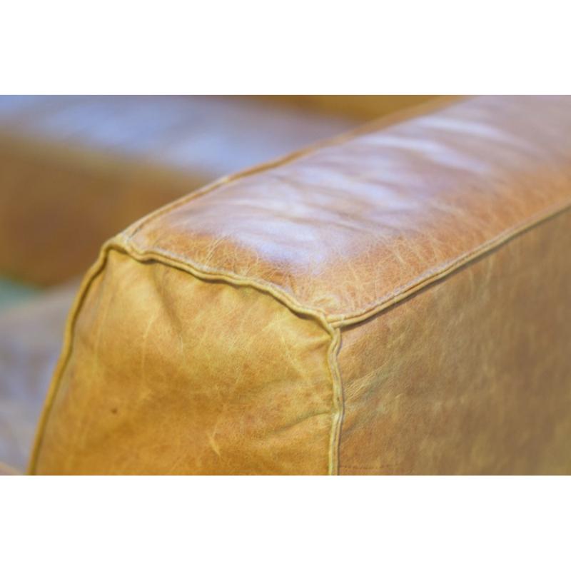 Large Leather Corner Sofa, 1980s For Sale 13