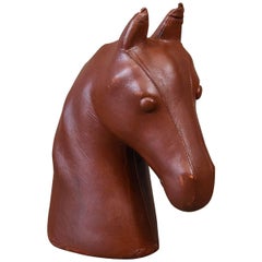 Large Leather Dimitri Omersa Style Horse Head