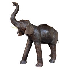 Large Leather Elephant by Liberty of London