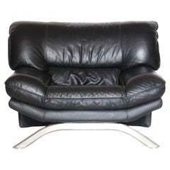 Grande chaise italienne Nicoletti Salotti pour AVANTI, Italie 1980 's