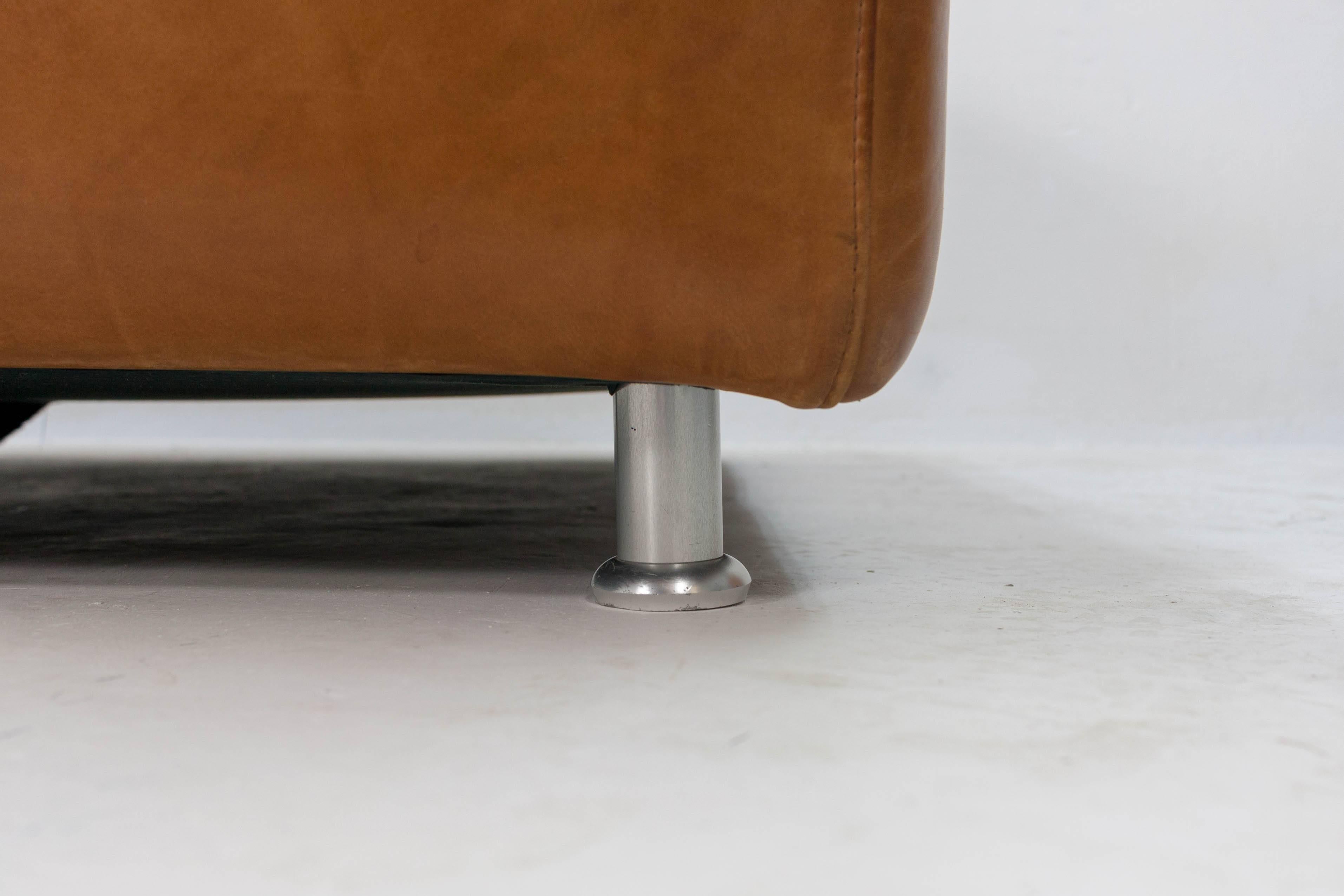 big leather ottoman