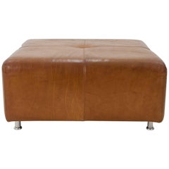 Large Leather Ottoman